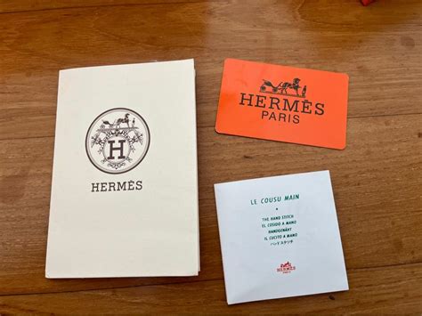 hermes authenticity card.